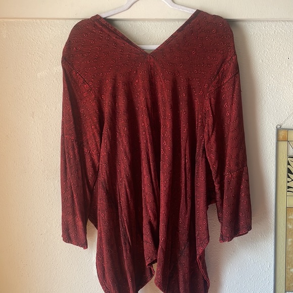 Vintage Sacred Threads red tunic blouse - Picture 6 of 7